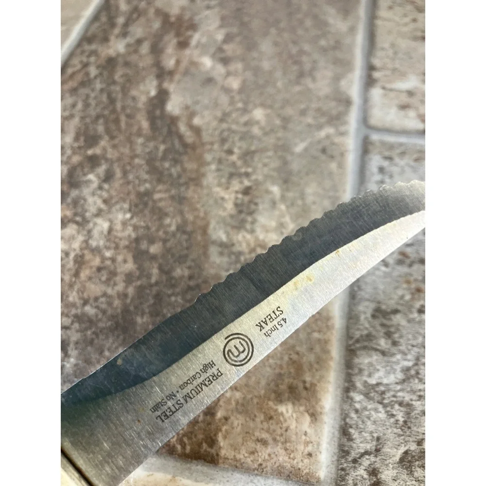 MasterClass Set of 4‎ Steak Knives 45 Inch Serrated Blade Premium Steel
